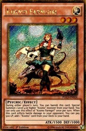 Kozmo Farmgirl Premium Gold: Infinite Gold PGL3-EN024 Near Mint Secret Rare English 1st Edition