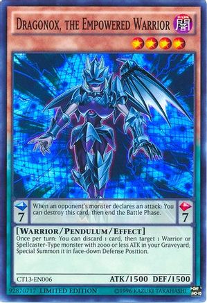 Dragonox, the Empowered Warrior 2016 Mega-Tins CT13-EN006 Near Mint Super Rare English Limited