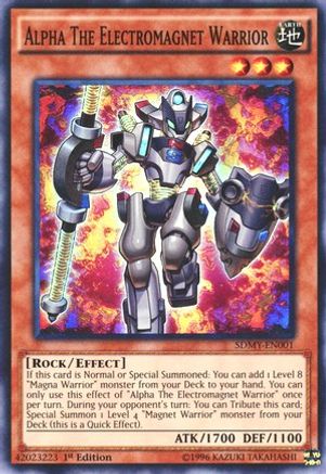 Alpha The Electromagnet Warrior Structure Deck: Yugi Muto SDMY-EN001 Near Mint Super Rare English 1st Edition