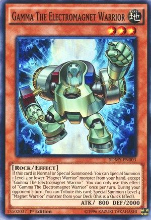 Gamma The Electromagnet Warrior Structure Deck: Yugi Muto SDMY-EN003 Near Mint Super Rare English 1st Edition