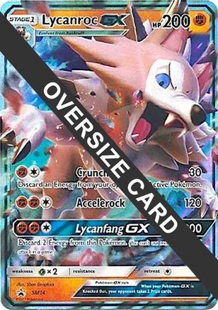 Lycanroc GX - SM14 Jumbo Cards SM14 Near Mint Rare English Holofoil