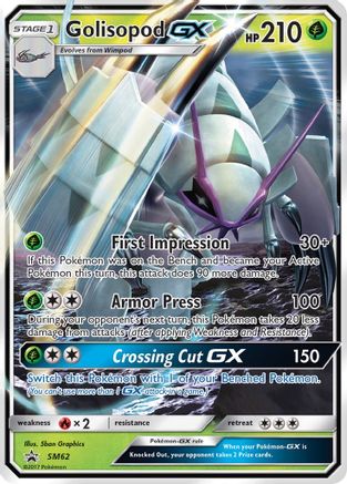 Golisopod GX - SM62 SM Promos SM62 Near Mint Rare English Holofoil