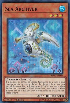 Sea Archiver Structure Deck: Powercode Link SDPL-EN003 Near Mint Super Rare English 1st Edition