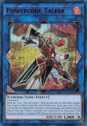 Powercode Talker Structure Deck: Powercode Link SDPL-EN040 Near Mint Ultra Rare English 1st Edition