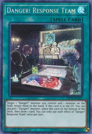 Danger! Response Team 2019 Gold Sarcophagus Tin Mega Pack MP19-EN221 Near Mint Prismatic Secret Rare English 1st Edition