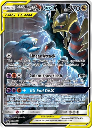 Garchomp & Giratina-GX SM193 SM Black Star Promos Promo Near Mint  English