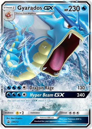 Gyarados GX - SM212 SM Promos SM212 Near Mint Rare English Holofoil