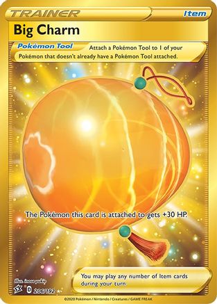 Big Charm 206/192 Rebel Clash Secret Rare Near Mint  English