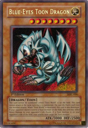 Blue-Eyes Toon Dragon Magic Ruler MRL-000 Lightly Played Secret Rare English Unlimited