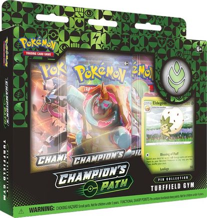 Champion's Path Pin Collection (Turffield Gym)  Champion's Path Sealed Near Mint  English