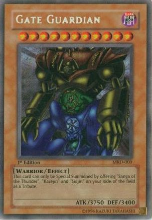 Gate Guardian Metal Raiders MRD-000 Moderately Played Secret Rare English Unlimited