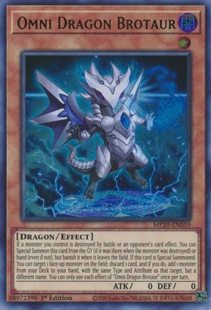 Omni Dragon Brotaur 2020 Tin of Lost Memories MP20-EN059 Near Mint Ultra Rare English 1st Edition