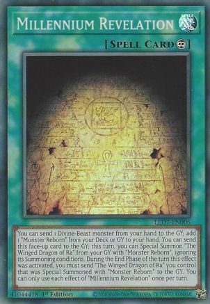 Millennium Revelation Legendary Duelists: Rage of Ra LED7-EN006 Near Mint Super Rare English 1st Edition