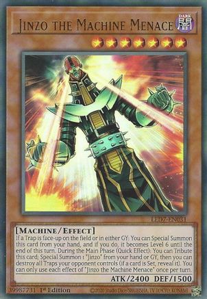 Jinzo the Machine Menace Legendary Duelists: Rage of Ra LED7-EN031 Near Mint Ultra Rare English 1st Edition