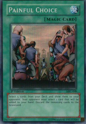 Painful Choice Magic Ruler MRL-049 Damaged Super Rare English Unlimited