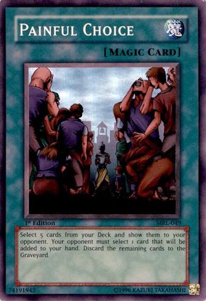 Painful Choice Magic Ruler MRL-049 Damaged Super Rare English Unlimited