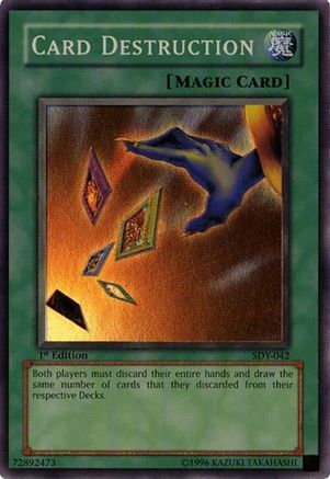 Card Destruction Starter Deck: Yugi SDY-042 Damaged Super Rare English Unlimited