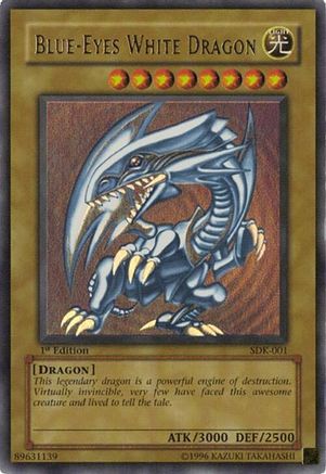 Blue-Eyes White Dragon Starter Deck: Kaiba SDK-001 Lightly Played Ultra Rare English Unlimited