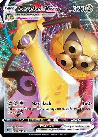 Aegislash VMAX 127/185 Vivid Voltage Ultra Rare Near Mint  English