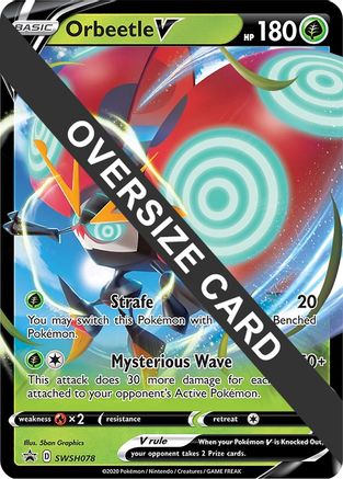 Orbeetle V - SWSH078 Jumbo Cards SWSH078 Near Mint Rare English Holofoil