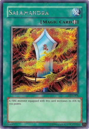 Salamandra (Dark Duel Stories) Yu-Gi-Oh! Video Game Promotional Cards DDS-006 Lightly Played Secret Rare English Limited