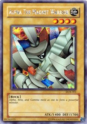 Alpha the Magnet Warrior Duelist of the Roses DOR-001 Near Mint Secret Rare English Unlimited