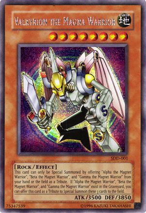 Valkyrion the Magna Warrior Stairway to the Destined Duel SDD-001 Near Mint Secret Rare English Limited