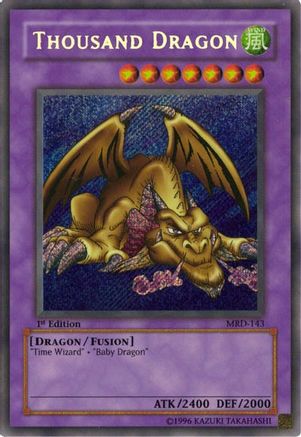 Thousand Dragon Metal Raiders MRD-143 Lightly Played Secret Rare English Unlimited