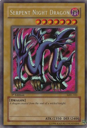 Serpent Night Dragon Magic Ruler MRL-103 Moderately Played Secret Rare English Unlimited