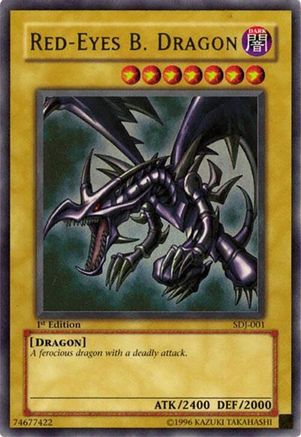 Red-Eyes B. Dragon Starter Deck: Joey SDJ-001 Damaged Ultra Rare English Unlimited