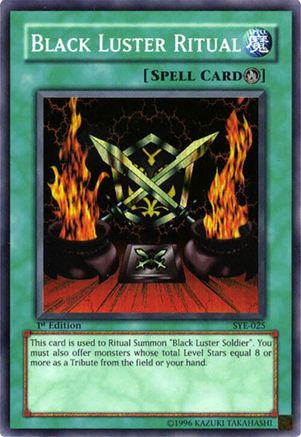 Black Luster Ritual Starter Deck: Yugi Evolution SYE-025 Near Mint Super Rare English 1st Edition