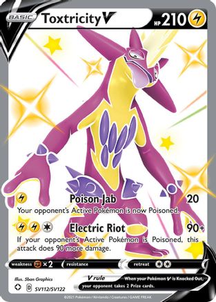 Toxtricity V SV112/SV122 Shining Fates Shiny Rare Near Mint  English