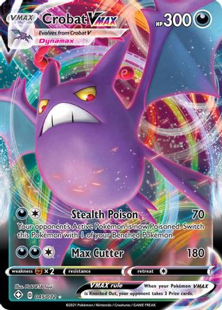 Crobat VMAX Shining Fates 045/072 Near Mint Ultra Rare English Holofoil