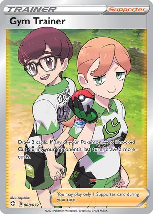 Gym Trainer (Full Art) Shining Fates 068/072 Near Mint Ultra Rare English Holofoil