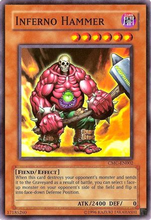 Inferno Hammer (Capsule Monster Coliseum) Yu-Gi-Oh! Video Game Promotional Cards CMC-EN002 Near Mint Super Rare English Limited