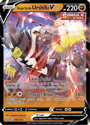 Single Strike Urshifu V 085/163 Battle Styles Ultra Rare Near Mint  English