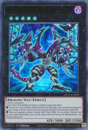 Dark Requiem Xyz Dragon Ghosts From the Past GFTP-EN099 Near Mint Ultra Rare English 1st Edition