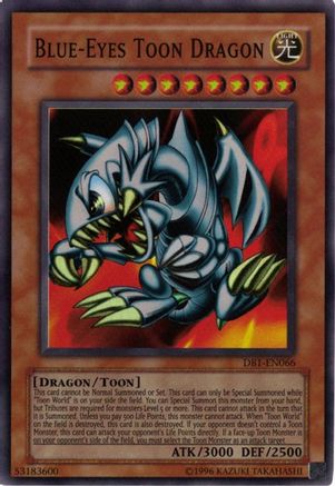 Blue-Eyes Toon Dragon Dark Beginning 1 DB1-EN066 Near Mint Super Rare English Unlimited