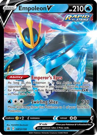 Empoleon V SWSH108 SWSH Black Star Promos Promo Near Mint  English