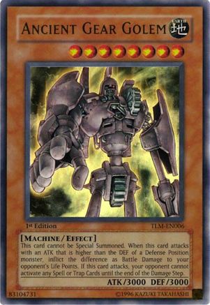 Ancient Gear Golem The Lost Millennium TLM-EN006 Near Mint Ultra Rare English Unlimited