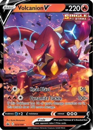 Volcanion V 025/198 Chilling Reign Ultra Rare Near Mint  English