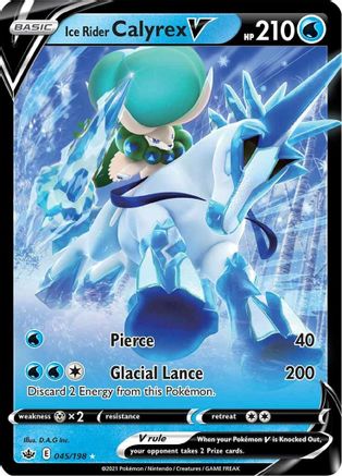 Ice Rider Calyrex V 045/198 Chilling Reign Ultra Rare Near Mint  English