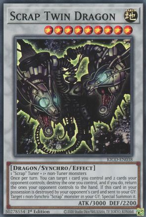 Scrap Twin Dragon King's Court KICO-EN038 Near Mint Super Rare English 1st Edition