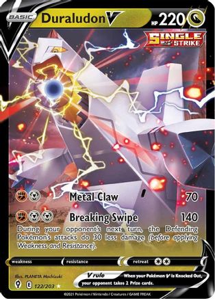 Duraludon V 122/203 Evolving Skies Ultra Rare Near Mint  English