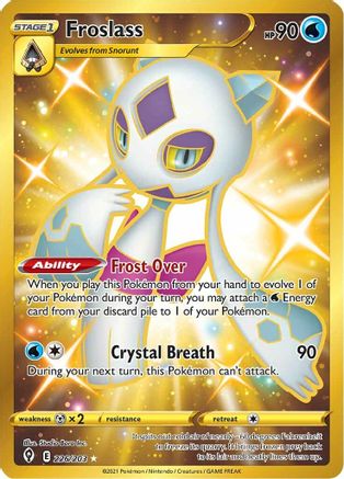 Froslass (Secret) SWSH07: Evolving Skies 226/203 Near Mint Secret Rare English Holofoil