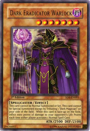 Dark Eradicator Warlock Structure Deck: Spellcaster's Judgment SD6-EN001 Near Mint Ultra Rare English 1st Edition