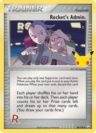 Rocket's Admin. Celebrations: Classic Collection 86/109 Near Mint Classic Collection English Holofoil