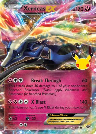 Xerneas-EX 97/146 Celebrations Ultra Rare Near Mint  English