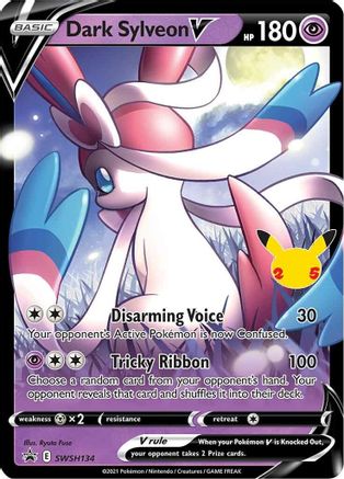 Dark Sylveon V - SWSH134 SWSH: Sword & Shield Promo Cards SWSH134 Near Mint Rare English Holofoil