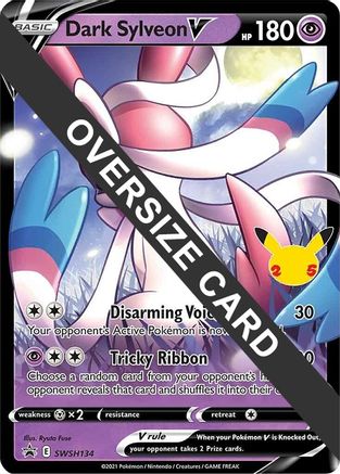 Dark Sylveon V - SWSH134 Jumbo Cards SWSH134 Near Mint Rare English Holofoil